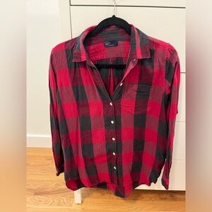 Gap Buffalo Check Cotton Flannel Shirt
